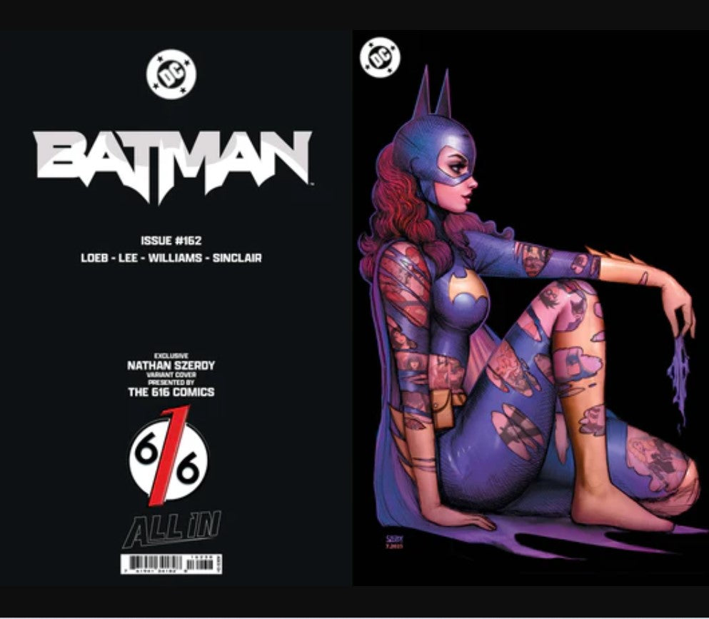 🦇 BATMAN #162 NATHAN SZERDY 🌟FOIL🌟 VIRGIN EXCLUSIVE Tattoo Variant C - LTD 1000
