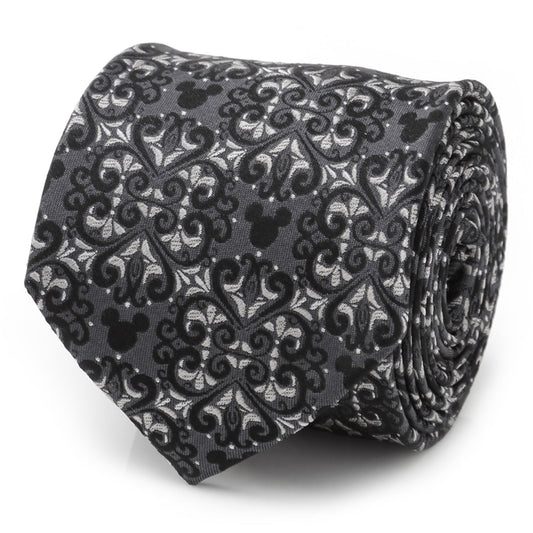 Disney Mickey Mouse Damask Tile Men's Tie
