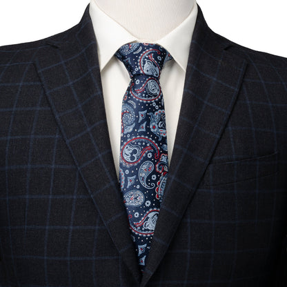 Disney Mickey and Friends Paisley Blue Multi Men's Tie