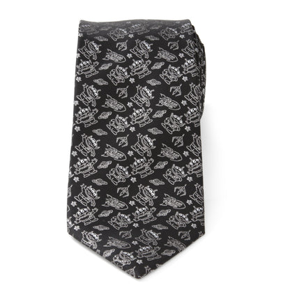 Disney Pixar Toy Story Alien Print Black Men's Tie