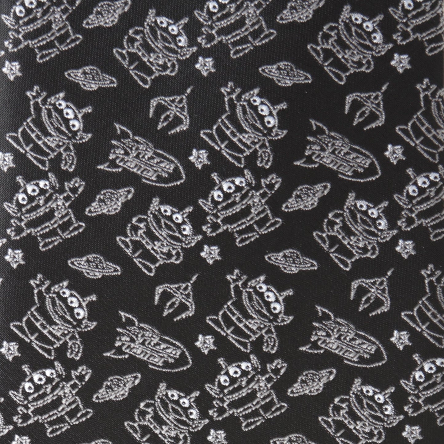 Disney Pixar Toy Story Alien Print Black Men's Tie