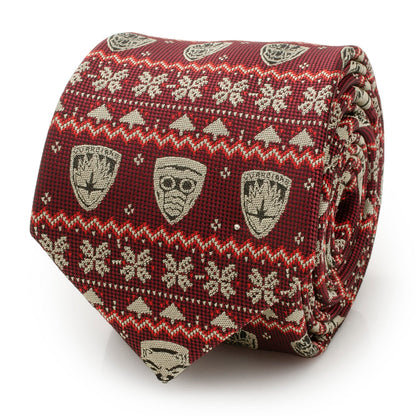 Marvel Guardians of the Galaxy Fair Isle Red Men's Tie