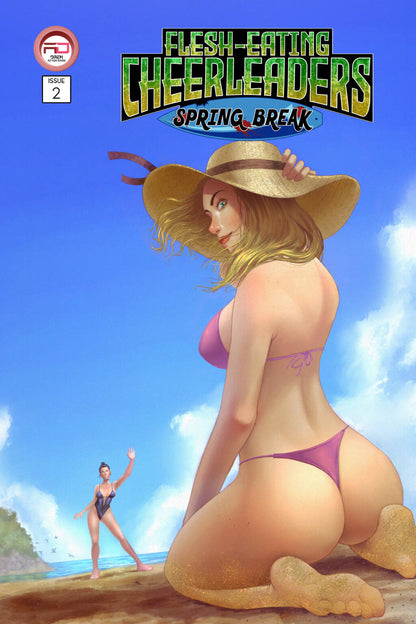 🎉 Flesh Eating Cheerleaders: Spring Break #2 CVR E & F Obando - SET OF 2 NAUGHTY/NICE