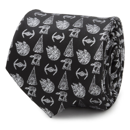 Star Wars Ships Black Tie