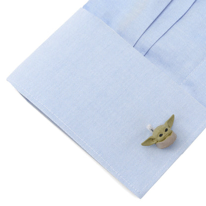 Star Wars Grogu 3D Cufflinks and 5-Stud Set