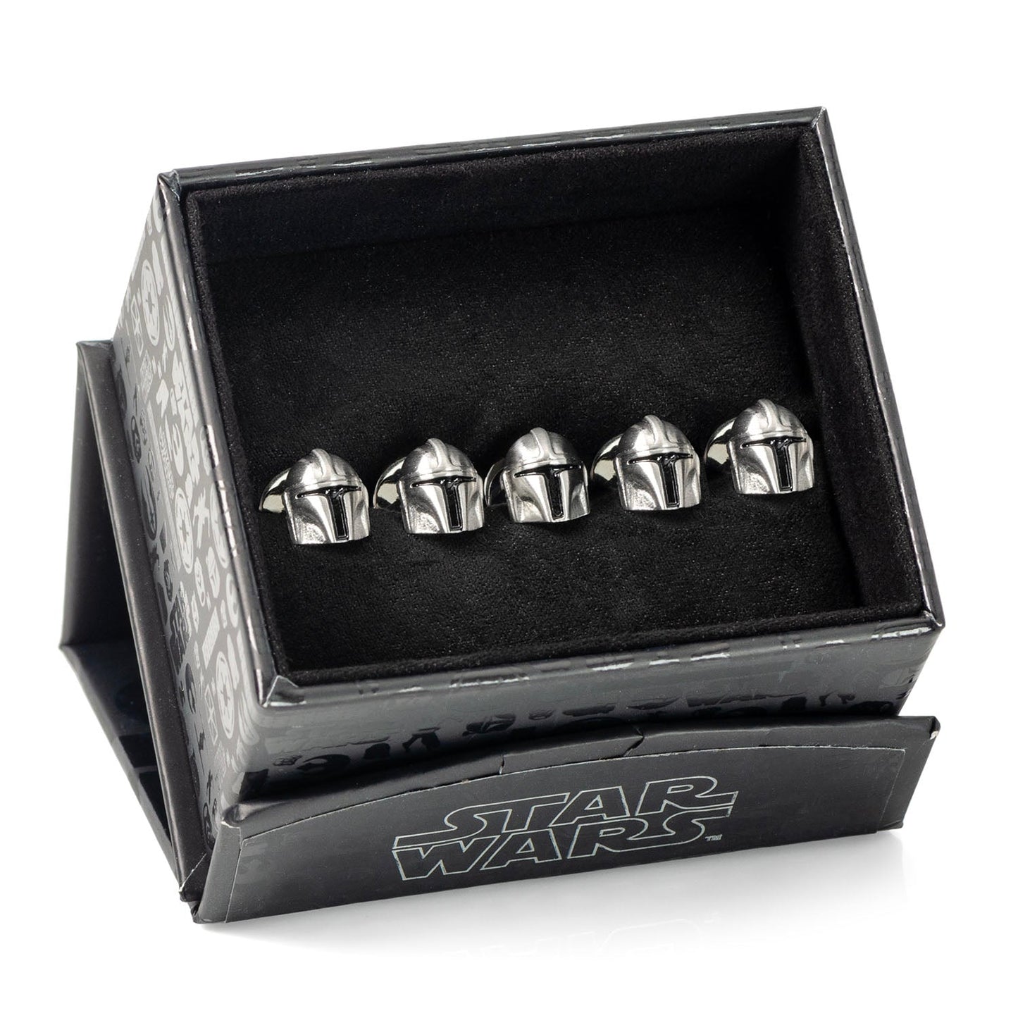 3D Mandalorian Helmet Studs