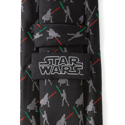 Star Wars Darth Vader and Luke Skywalker LIGHTSABER Battle Black Tie