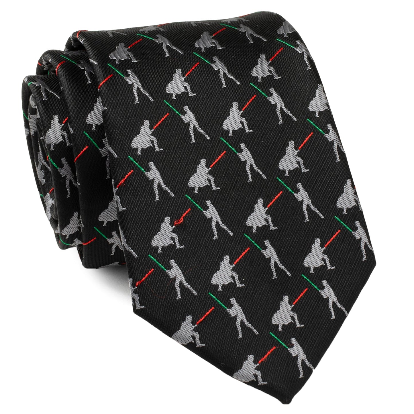 Star Wars Darth Vader and Luke Skywalker LIGHTSABER Battle Black Tie