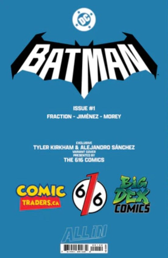 🦇 BATMAN #1 TYLER KIRKHAM TRADE EXCLUSIVE LTD 3000