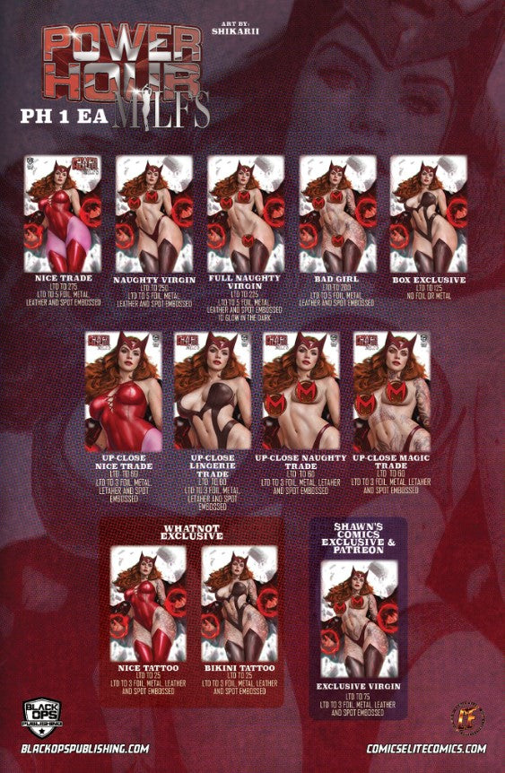 POWER HOUR #3 SHIKARII RED SCARLET WITCH UP-CLOSE NICE - LTD 60