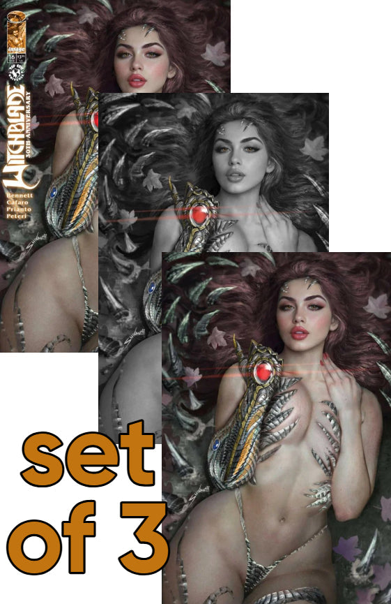 ⛓️ WITCHBLADE #16 SHIKARII TRADE & VIRGINS EXCLUSIVE ABC - SET OF 3