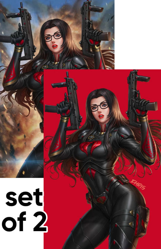 🐍 G.I. JOE: A REAL AMERICAN HERO #322 VIRGIN & SPOT FOIL EXCLUSIVE - SET OF 2