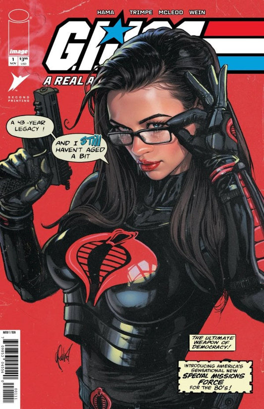 🐍 G.I. JOE: A REAL AMERICAN HERO #1 2nd Printing CEDRIC POULAT TRADE EXCLUSIVE